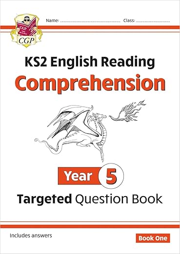 Book cover for 'CGP KS2 English Reading Comprehension Year 5 Targeted Question Book'