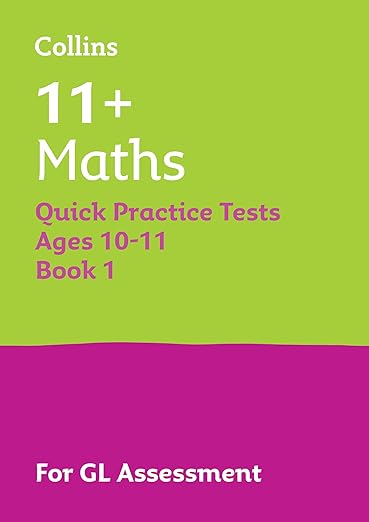 Book cover for 'Collins 11+ Maths Quick Practice Tests Age 10-11 Year 6'
