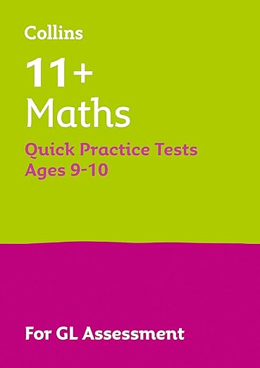 Book cover for 'Collins 11+ Maths Quick Practice Tests Age 9-10 Year 5'
