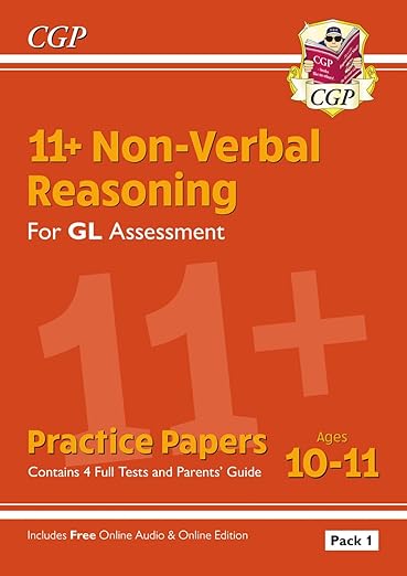 Book cover for '11+ GL Non-Verbal Reasoning Practice Papers: Ages 10-11 Pack 1'