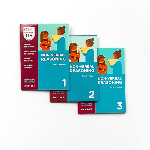 Book cover for 'GL Assessment 11 Plus Practice Papers 2025 All Non-Verbal Reasoning Bundle (3 Packs)'